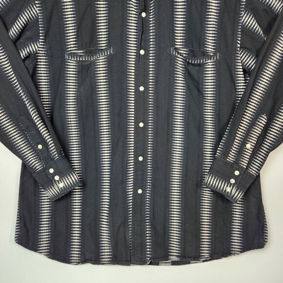 Vtg 90s Brooks & Dunn Shirt Mens XL‎ Pearl Snap Buttons Western Chore Wear Rodeo - Picture 6 of 16